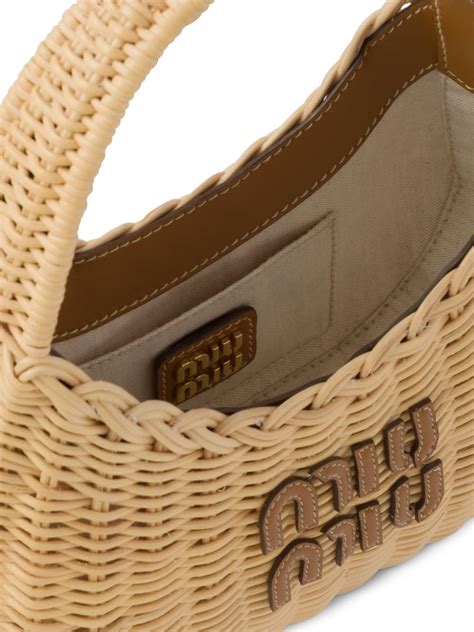 miu miu rattan bag